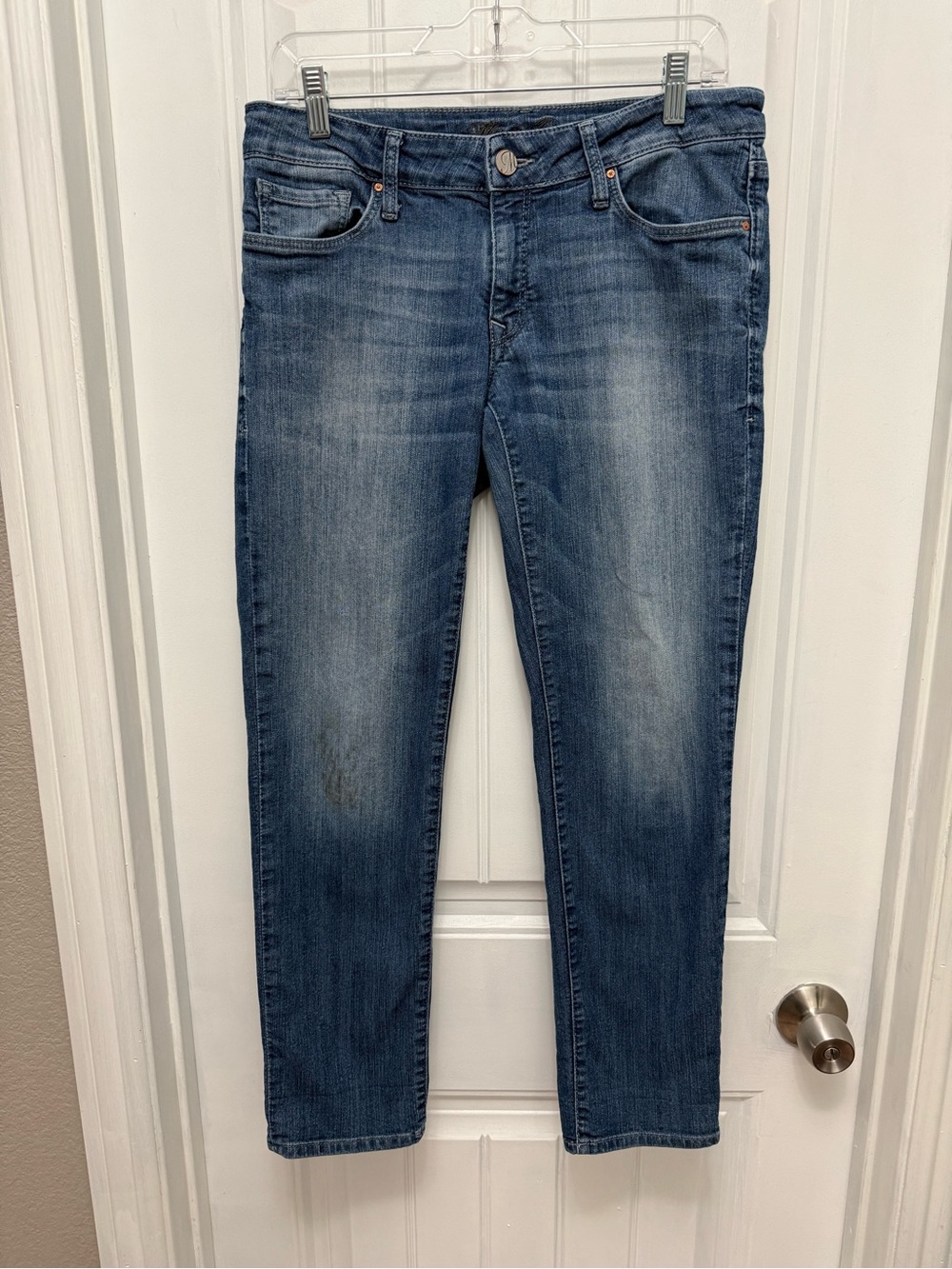 Mavi Sonia Size 30 (actual Waist 32) Blue Denim Jeans Used Condition (35-14)